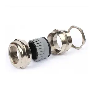 CE Rohs Electrical M10 Size 3-6mm Clamping Range IP68 Waterproof Brass Connector Metal Cable Gland