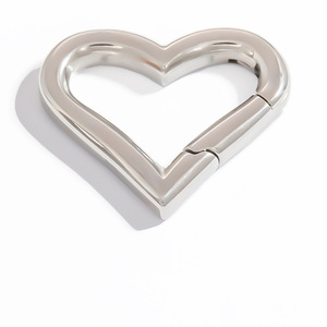 Fermoir à ressort en acier inoxydable à formes variées, motif meander, traitement goutte d'huile pour la fabrication de bracelets et apprêts de bijoux - Product Image 5