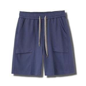 Pantalones Cortos Deportivos Personalizados de Algodón con Cordón, Pantalones Cortos Cargo para Hombre - Product Image 6