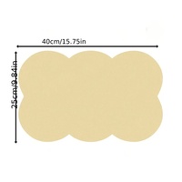 Nouveau Set de Table Tendance en Cuir PU, Style Minimaliste Moderne, Couleur Unie, Résistant à la Chaleur et Anti-Brûlure, pour la Maison et les Restaurants