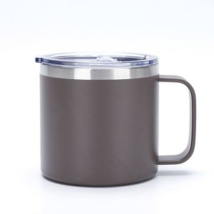 Mug en acier inoxydable 304 de 14 oz avec poignée, tasse à café avec couvercle, logo personnalisé - Product Image 6
