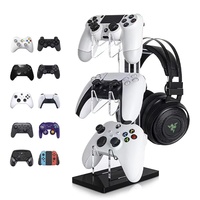 Acrylique PS4/PS5 contrôleur sans fil présentoir Double Transparent bureau support universel casque cintre matière plastique
