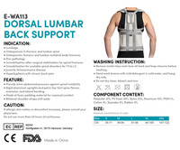 Attelle arrière réglable E-WA113 E-Life pour une posture correcte