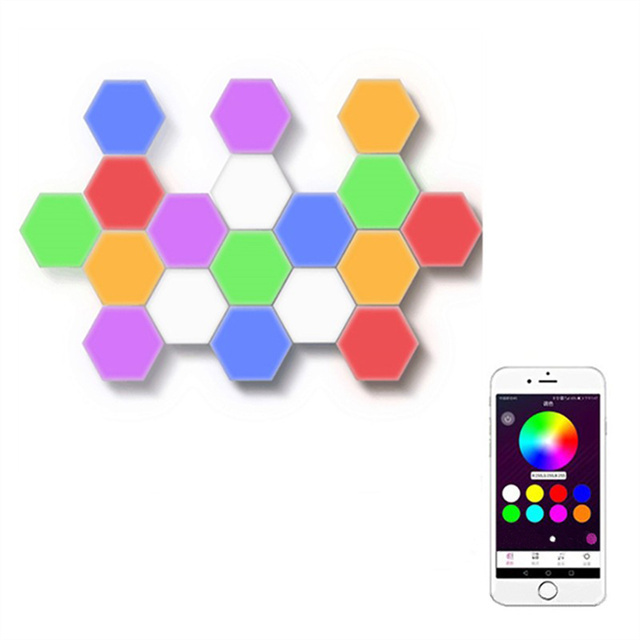 Hot-Selling Atmosphere Splicing Smart Usb Hexagonal Wall Light Led Night Light