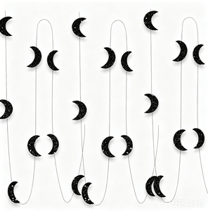 Guirnalda de Papel Brillante DAMAI para Ramadán, Adornos Colgantes de Estrellas y Luna Creciente |   Decoraciones para Fiestas y Artículos de Decoración para Techos - Product Image 4