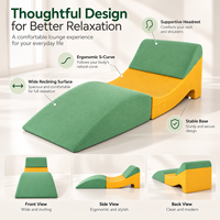 Coussin ergonomique à talon haut, design compressible, housse à glissière multi-tissu, support surélévateur pour jambes, pour li