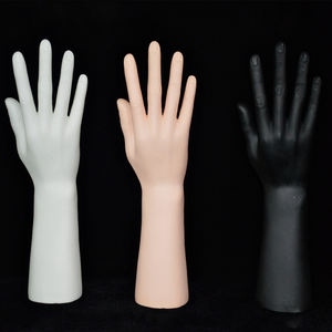 ساعة يد رجالية بيضاء يد نسائية واقعية خواتم عرض يدوي للمجوهرات - Product Image 2