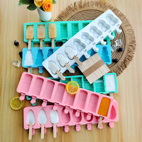 Moule en silicone de qualité alimentaire sans BPA, 8 cavités, pour sucettes glacées et glaces DIY