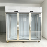 Réfrigérateur à boissons à température unique, refroidisseur de boissons à porte coulissante, équipement de refroidissement instantané des boissons pour usage commercial