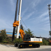 Marteau piqueur de pieux de 60 m de profondeur DR-220 - Équipement de forage sur chenilles avec moteur Cummins pour travaux de pieutage