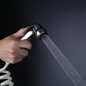 Ensemble de bidet moderne minimaliste tout en cuivre, robinet de chasse d'eau à haute pression à refroidissement unique, pistolet de pulvérisation pour cuvette de toilette, douche murale - Product Image 2