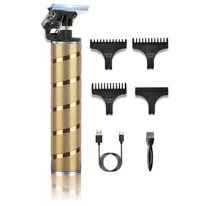 Afeitadora <span class=keywords><strong>de</strong></span> <span class=keywords><strong>peluquería</strong></span> profesional con cuchilla en T para hombres, recortadora <span class=keywords><strong>de</strong></span> barba <span class=keywords><strong>de</strong></span> peluquero, máquina para cortar cabello recargable - Product Image 1