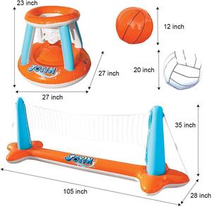 Flotador inflable flotante de tamaño personalizado para <span class=keywords><strong>piscina</strong></span> de <span class=keywords><strong>voleibol</strong></span> y baloncesto para niños y adultos, actividades acuáticas, natación y juegos divertidos - Product Image 2