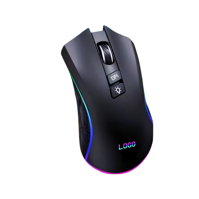 RGB Luminous Gaming Mouse with 7 Buttons Optical Tracking Wired USB for Desktop Computer in Stock