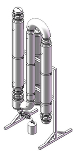Solución Llave en Mano: Evaporador de Película Descendente de Acero Inoxidable 304 de 8 Pulgadas, 300 L/h, para Recuperación de Etanol, con Bomba y Motor, el Más Vendido en EE. UU. - Product Image 4