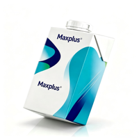 Emballage de lait personnalisé en carton gable top aseptique 500 ml, empilable, écologique, avec bouchon à clapet 30 mm