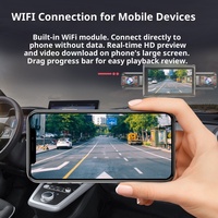 Cámara para Auto DVR de 4 Canales 1080P con WiFi, GPS, Grabación Frontal 1080, Trasera 720, Izquierda/Derecha 480, Visión Nocturna, Monitor de Estacionamiento y Aplicación Móvil