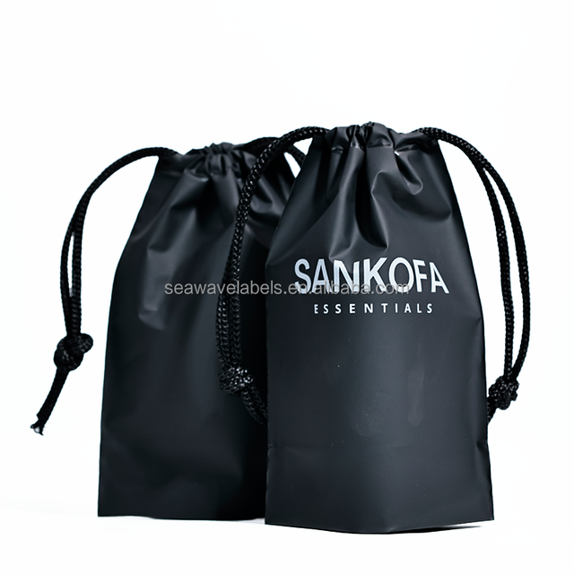 Custom Logo Printed Reusable Waterproof Transparent Frosted EVA Drawstring Bag Plastic Pouch Dust Bag
