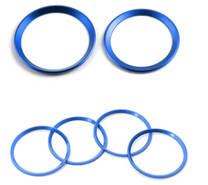 Emblème de capot avant en aluminium 75mm 82mm Emblème de <span class=keywords><strong>jante</strong></span> de roue Couvre-anneau décoratif Bodykit Multi-Process Anodizing Easy - Product Image 5