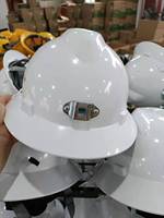 Casque de sécurité pour mineur avec crochet pour lampe, large bord, conforme aux normes CE et ANSI