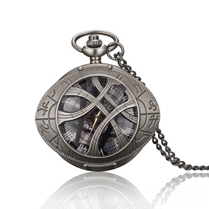 Montre de poche vintage Marvel Doctor <span class=keywords><strong>Strange</strong></span>, cadran en quartz Agamotto à œil creux, style rétro, 4,8 cm, avec chaîne en acier inoxydable - Product Image 5