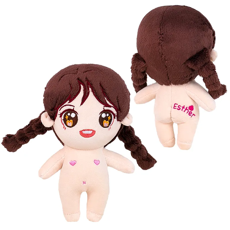 Tiktok Hot Selling Creativity Figures Cute Dolls Animal Cartoon Character Design Clothing Stuffed Kpop Star Doll Plush Toy