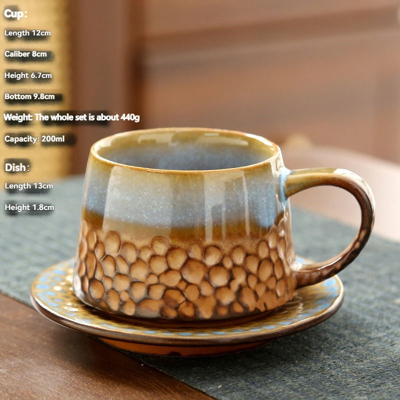 ถ้วย+จานรอง สีฟ้าอ่อน