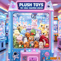 Jouets en peluche mignons de 8 pouces en gros pour machines à griffes, prix de jeu, approvisionnement en vrac, matériau écologique, jouet pour enfants