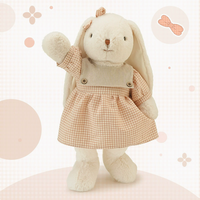 Peluche Lapin Bébé Lily en Coton PP, Pendentif Mignon, Poupée Lapin avec Tenue, Lapin aux Longues Oreilles, Animal en Peluche pour Enfants Filles