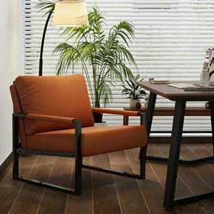 Fauteuil décontracté moderne nordique <span class=keywords><strong>Lazyboy</strong></span> en fer forgé pour balcon, chambre et salon – Chaise de canapé minimaliste - Product Image 1