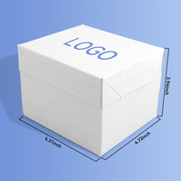 Boîte de papier de pain de dessert de conception personnalisée en gros avec bac à papier séparé facile à assembler