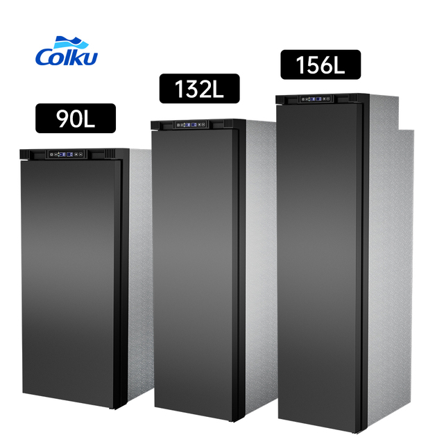 High Efficiency 90L 132L 156L Car Refrigerator 12V Rv Freezer Camping Fridge with Dual Temperature Control