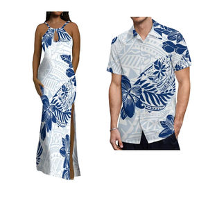 Ingrosso nuovo Design polinesiano coppia Set abiti da festa donna eleganti da sera - Product Image 4