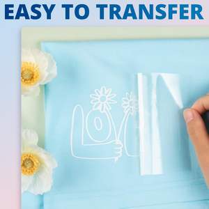 ไวนิลรีดร้อนสีขาว HTV แบบม้วน สำหรับเสื้อยืด DIY และเครื่องตัดทุกชนิด - Product Image 3