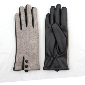 Gants <span class=keywords><strong>en</strong></span> <span class=keywords><strong>cuir</strong></span> rouge véritable pour femme, robe sexy, trou de mode, toucher <span class=keywords><strong>fin</strong></span> - Product Image 3