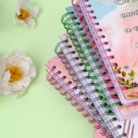 Carnet de notes A5 personnalisé avec logo, fournitures scolaires en gros, agenda étudiant avec élastique, carnet de notes à points