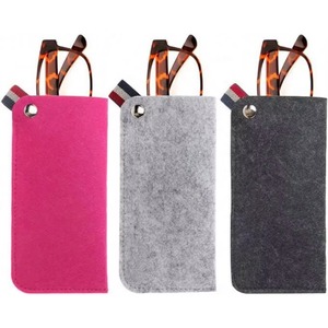 Échantillon gratuit - Lot de 3 étuis à lunettes - Étui en feutre doux à enfiler - Étui de rangement pour lunettes - Pochette de maquillage - Product Image 1