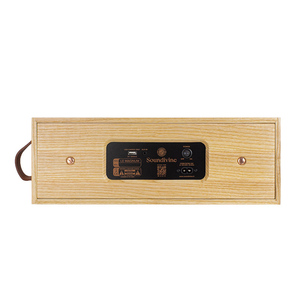 Elegante Altavoz Inalámbrico de Madera Vintage, Solución de Audio Portátil para el Hogar <span class=keywords><strong>con</strong></span> Bajos Profundos para Fiestas <span class=keywords><strong>en</strong></span> Interiores - Product Image 6