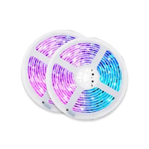 LED akıllı Bluetooth müzik ses kontrolü ile atmosfer ışığı değişen 5050RGB renk ışık şeridi