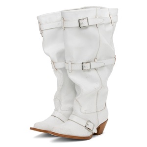 Nouvelles bottes d'équitation pour femmes à bout pointu, confortables, à talon épais, hauteur genou, avec passants de ceinture, pour mollets larges, collection Printemps, style mode Europe-Amérique - Product Image 5