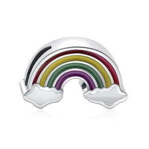 レインボーカラー合金ビッグホールビーズブレスレットユニコーンスイカビーズアクセサリーDIYスポット卸売 - Product Image 6