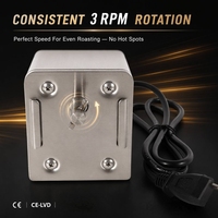 Moteur de rôtissoire de remplacement 15W 3RPM certifié CE, moteur de broche de barbecue 40KG pour la plupart des kits de rôtissoire, prise EU/US/UK/AU