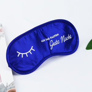 Masker tidur kartun kekayaan untuk mata perjalanan bantuan penutup mata penutup mata Satin putih 19x9cm - Product Image 5