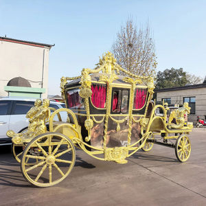 Calèche royale autrichienne noire de haute qualité, transport électrique pour mariage, pour le prince William - Product Image 1