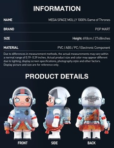 Figurine PVC MART MEGA SPACE MOLLY 1000% 400% <span class=keywords><strong>Game</strong></span> <span class=keywords><strong>of</strong></span> Thrones, jouet de collection, décoration d'intérieur, cadeau pour les fans - Product Image 6