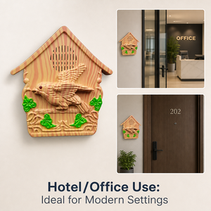 Campanello Cablato LUCKARM per Hotel/<span class=keywords><strong>Ufficio</strong></span> con Suono di Uccelli, Ampia Copertura, in Plastica ABS, Facile Installazione, 1 Anno di Garanzia - Product Image 2