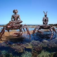 Statue de tortue en bronze grandeur nature pour extérieur, jardin, parc urbain, enfant jouant, sculpture d'animal marin en laiton moulé sur mesure