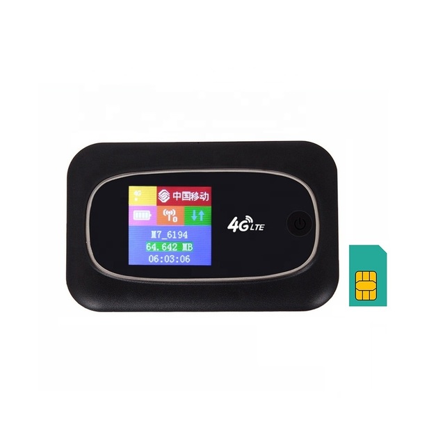 High Quality Outdoor Wireless Mifis Mobile Pocket WiFi Router 4G LTE 2100mAh Hotspot with SIM Card Slot 300Mbps VPN QoS