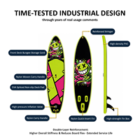 Planche de paddle gonflable en PVC Drop Stitch, stable, 3 ailerons, grande flottabilité, sports nautiques en plein air