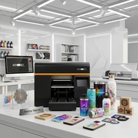 Printer UV Flatbed MYJET A3 DX7 Printhead-Otomatis Baru 8-Warna Tinta UV Tinta Putih Garansi 1 Tahun Kecepatan Tinggi Botol Casing Ponsel